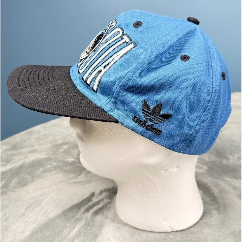 Minnesota Timberwolves Snapback Hat Adidas Blue Black Wolf Logo NBA